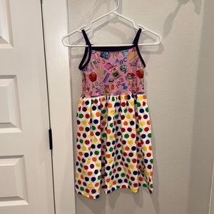 New KPea Boutique Brand Back To School BTS Girls Tank Dress Size 10 NWOT